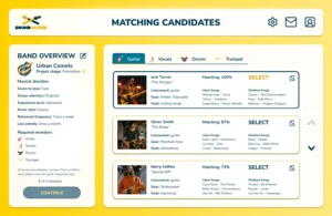 Sound Mates - Matching Candidates