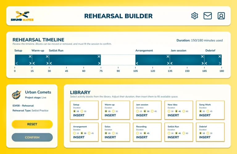 Sound Mates - Rehearsal Builder