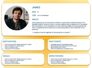 Sound Mates - James User Persona